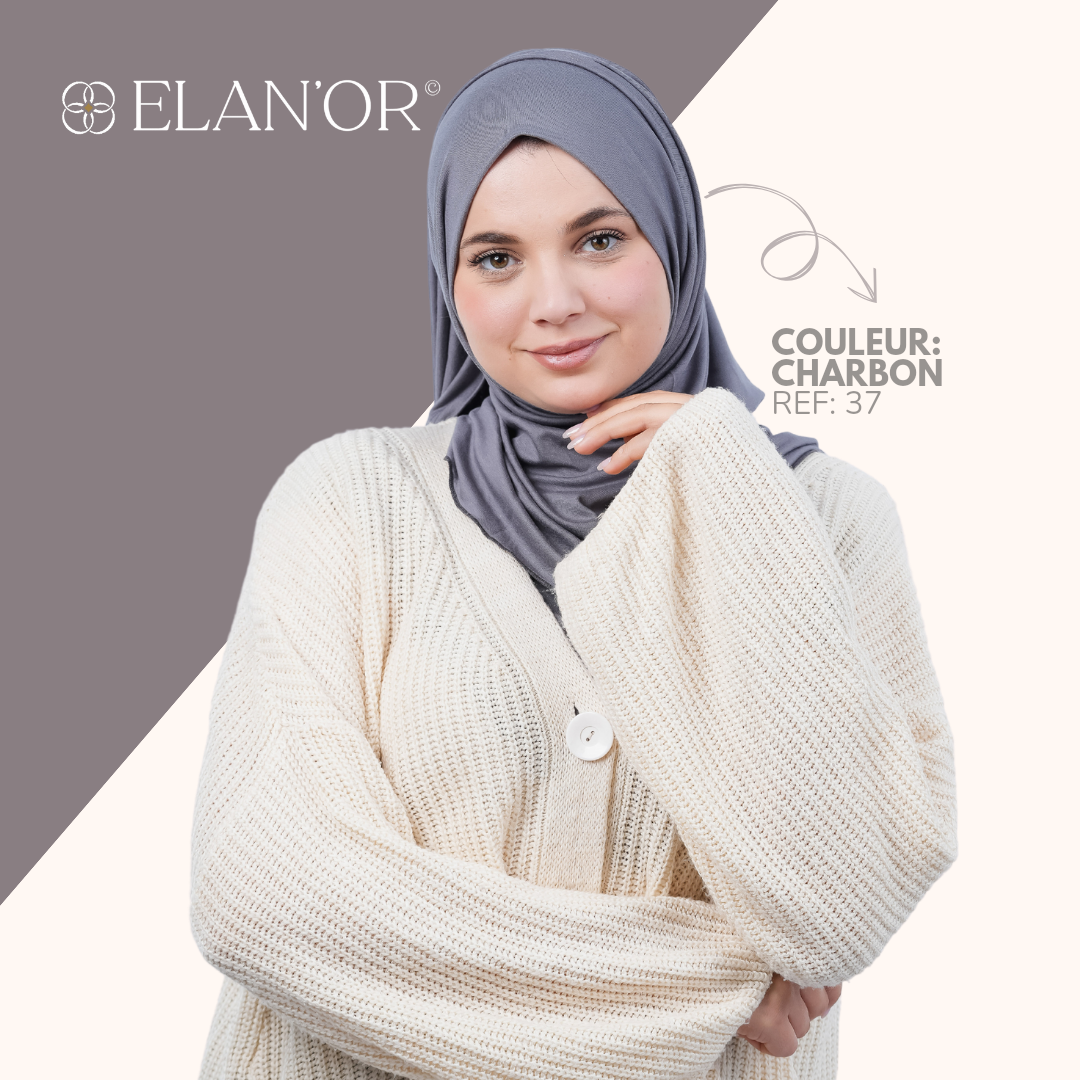 وشاح حجاب قطني - 180 × 70 سم