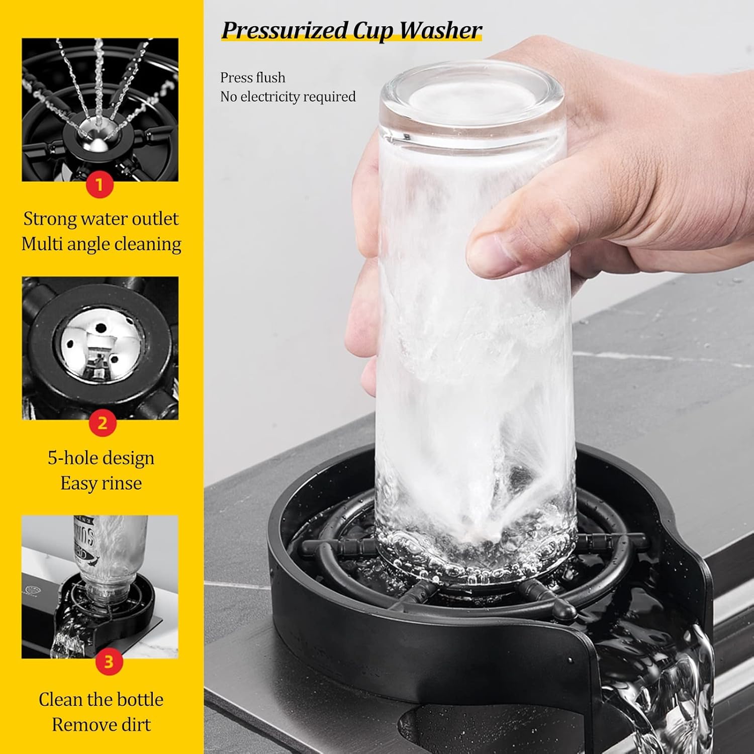 غسالة أكواب أوتوماتيكية لحوض المطبخ