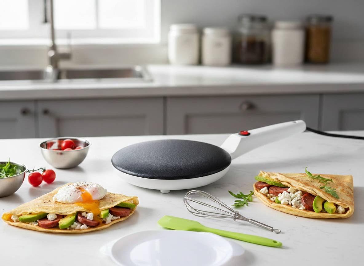 ماكينة صنع الكريب الكهربائية